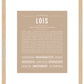 Lois | Name Art Print