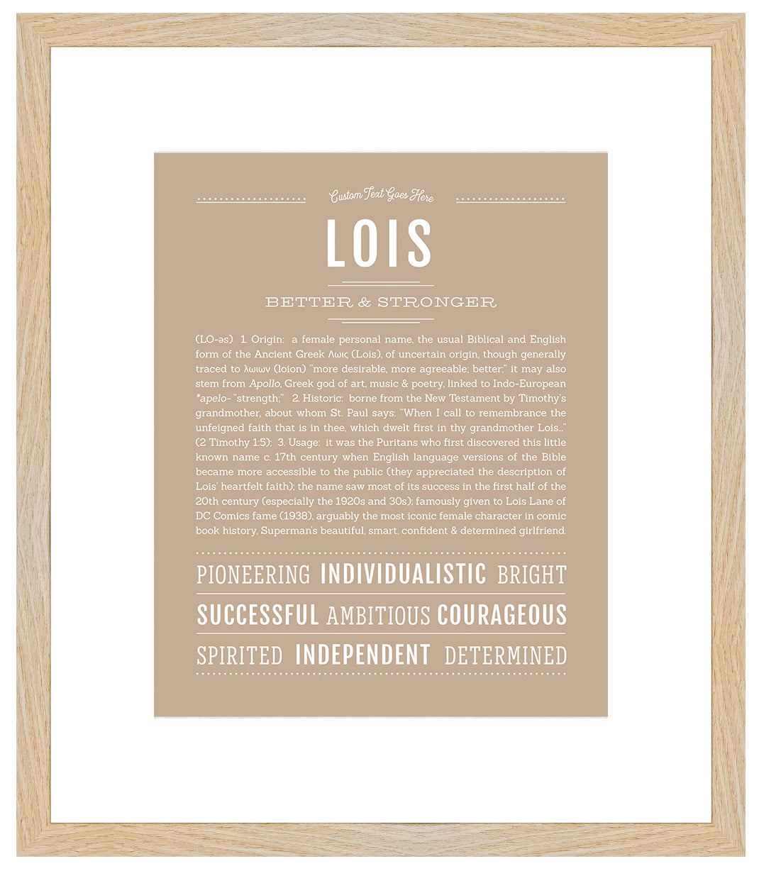 Lois | Name Art Print