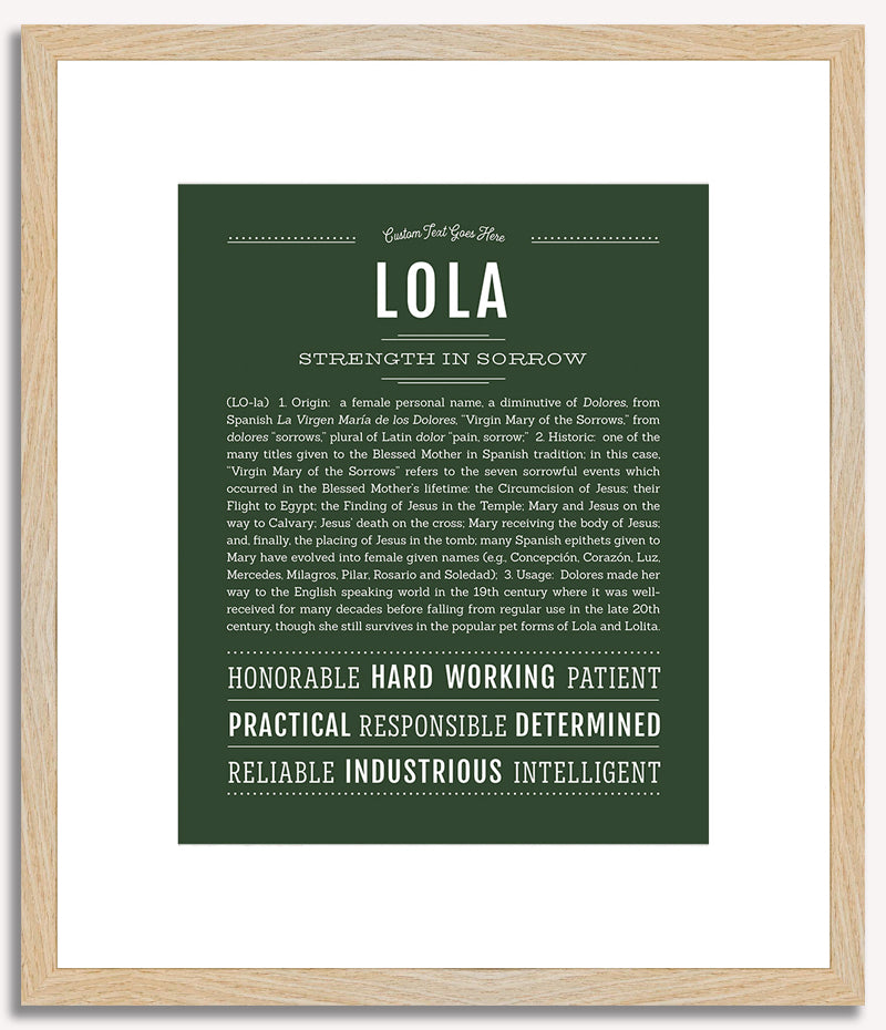 Lola | Name Art Print