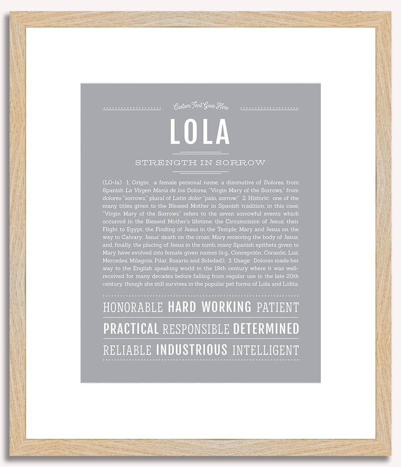 Lola | Name Art Print