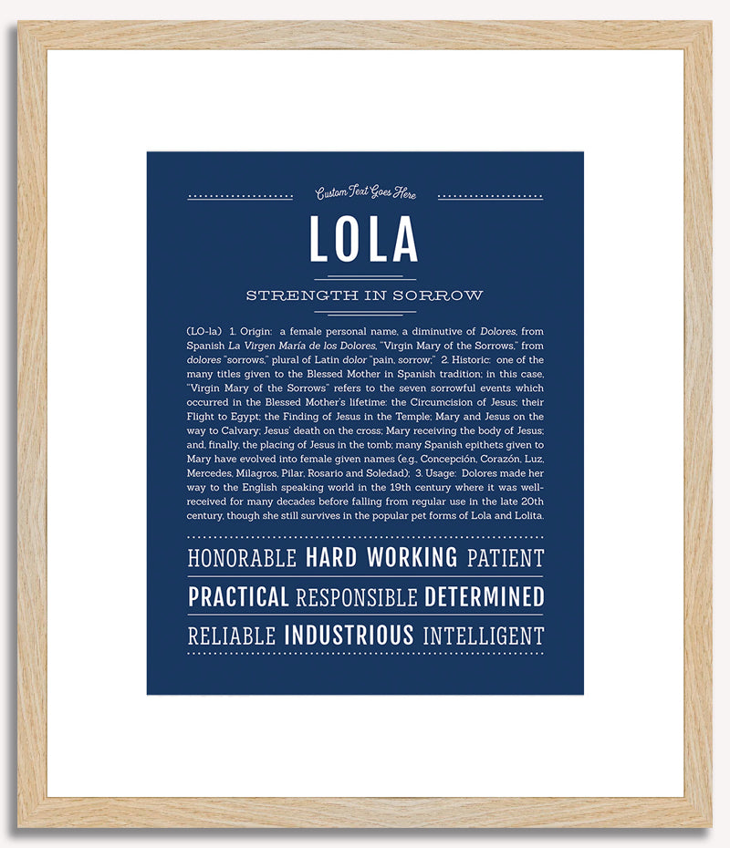 Lola | Name Art Print