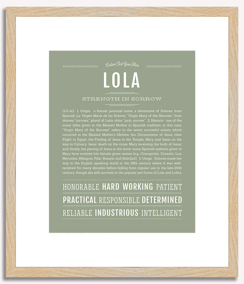 Lola | Name Art Print