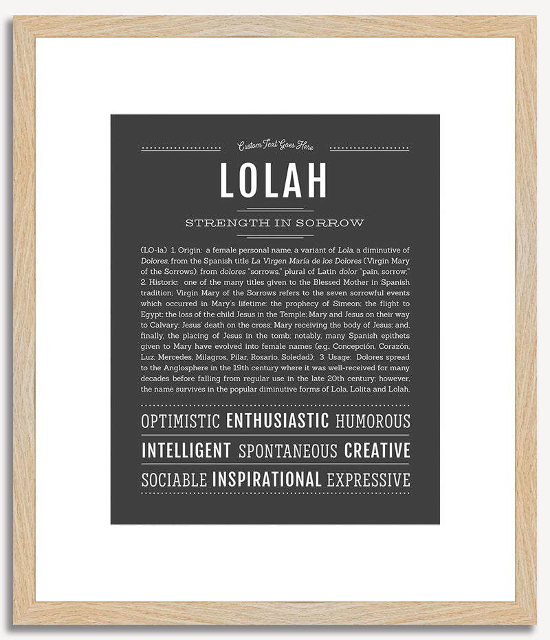 Lolah | Name Art Print