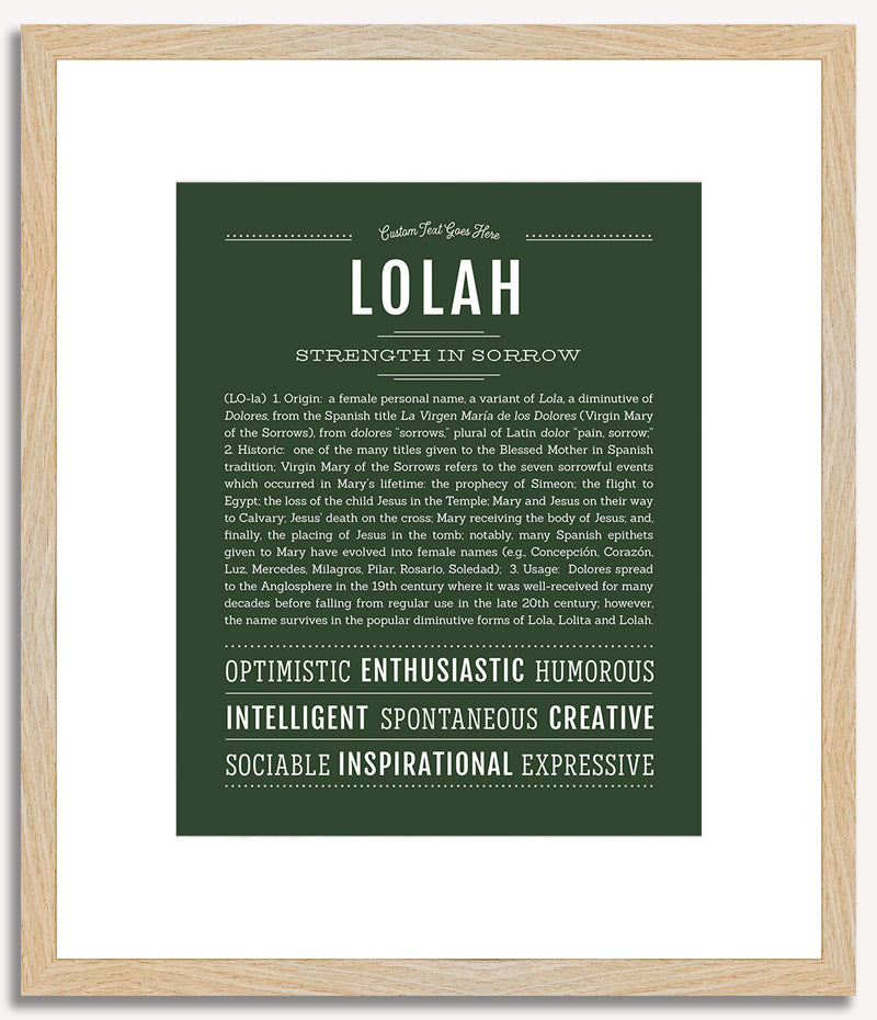 Lolah | Name Art Print