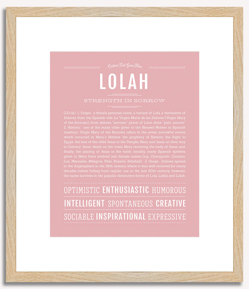 Lolah | Name Art Print