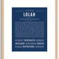 Lolah | Name Art Print