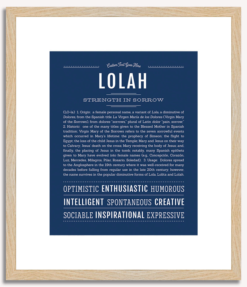 Lolah | Name Art Print