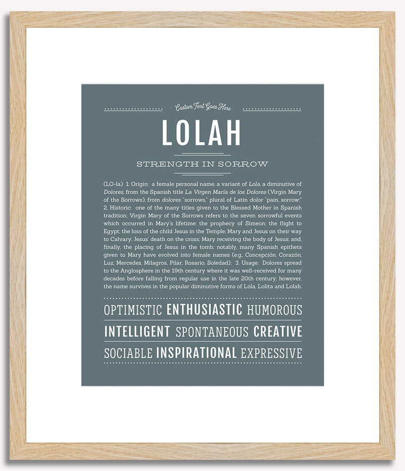 Lolah | Name Art Print