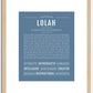 Lolah | Name Art Print