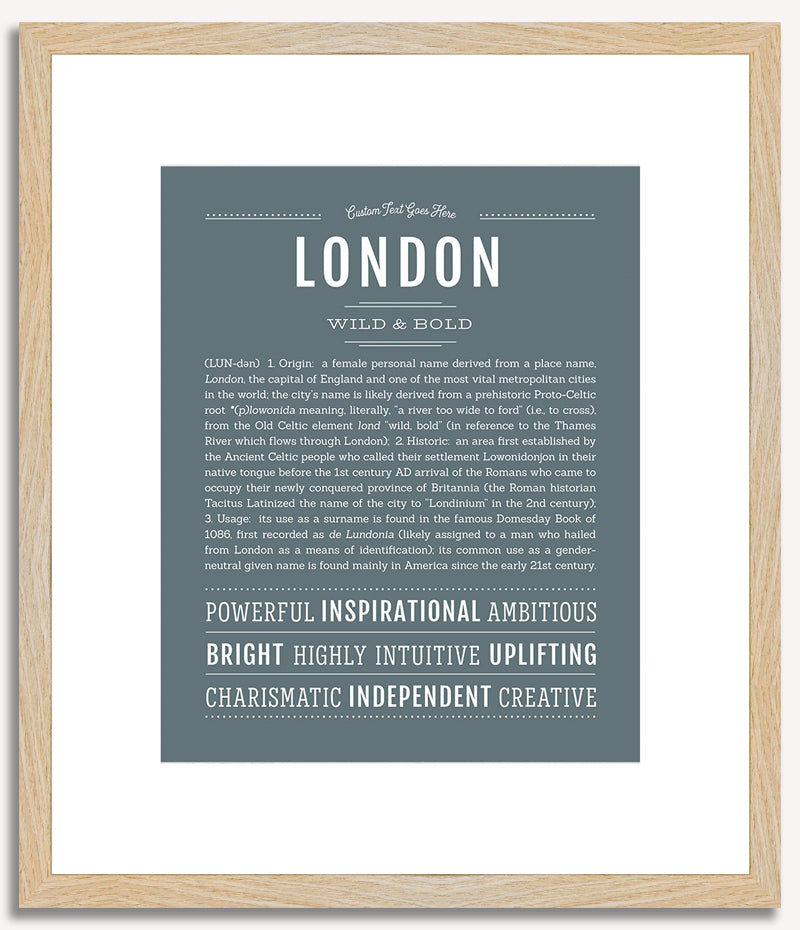 London (female) | Name Art Print