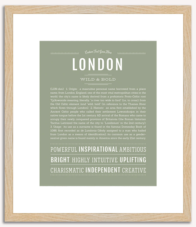 London (male) | Name Art Print