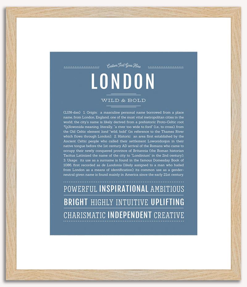 London (male) | Name Art Print