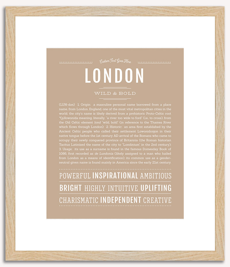 London (male) | Name Art Print