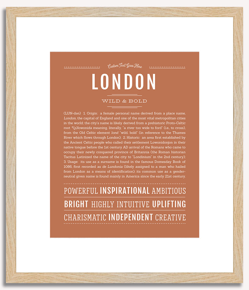 London (male) | Name Art Print