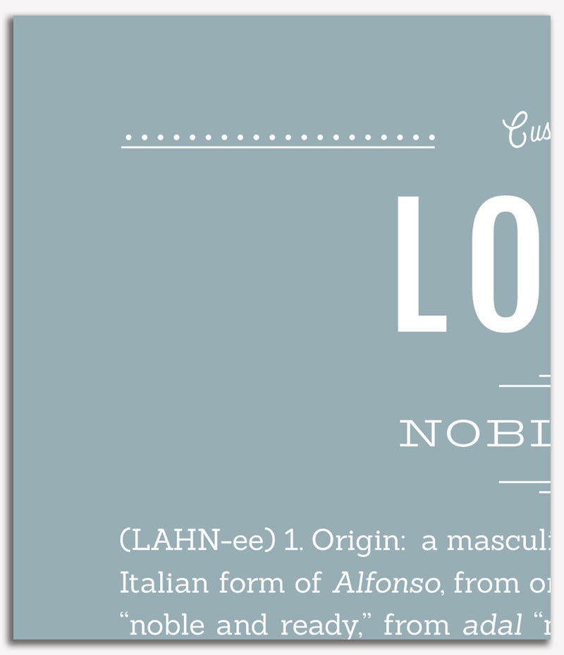 Lonnie | Name Art Print