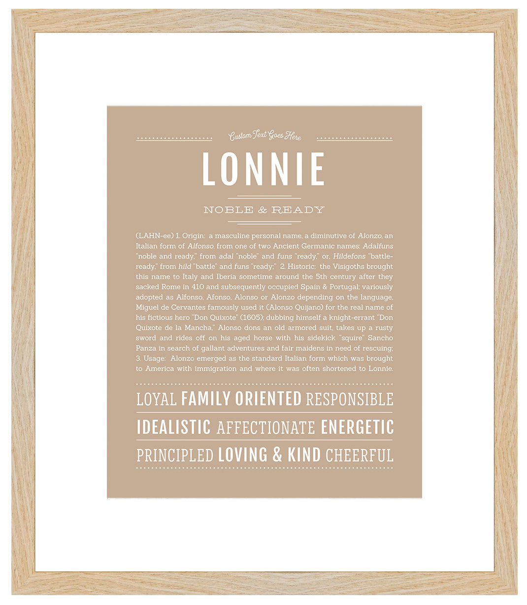 Lonnie | Name Art Print