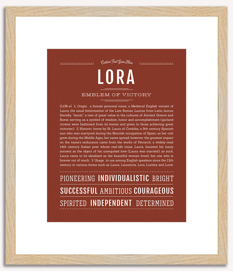 Lora | Name Art Print