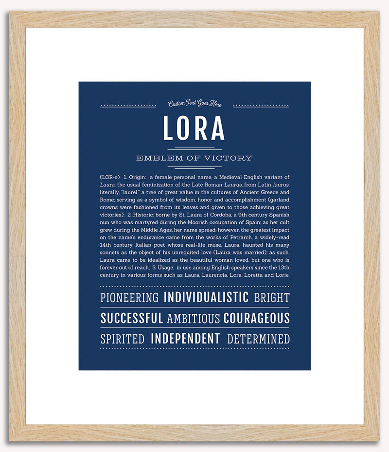 Lora | Name Art Print