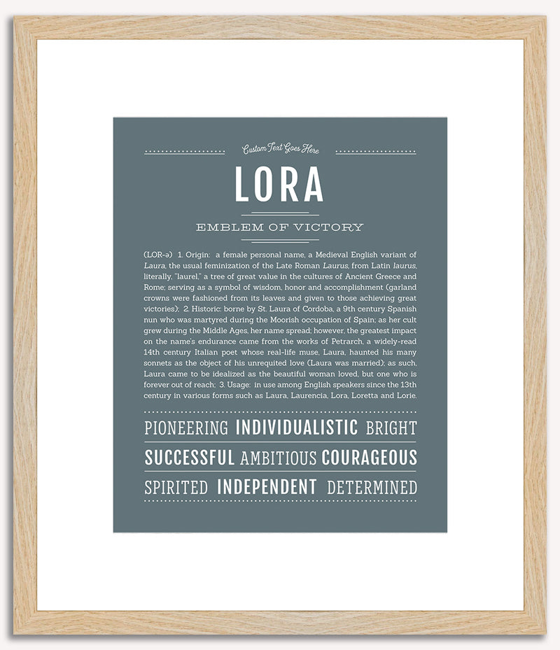 Lora | Name Art Print