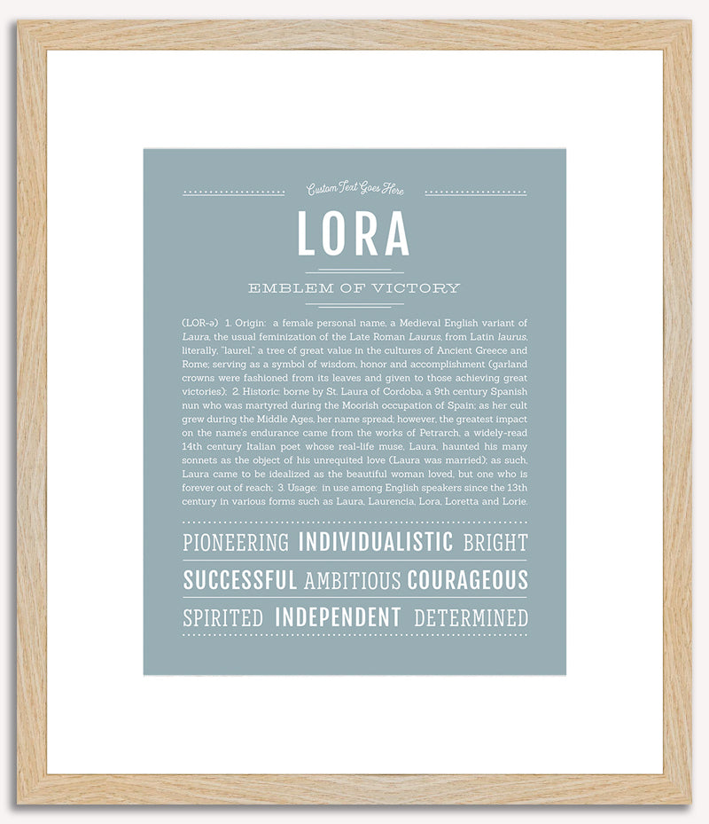 Lora | Name Art Print