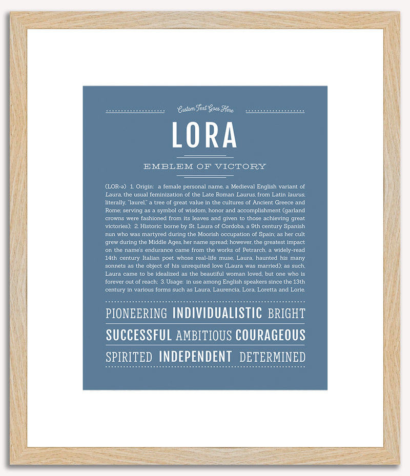 Lora | Name Art Print