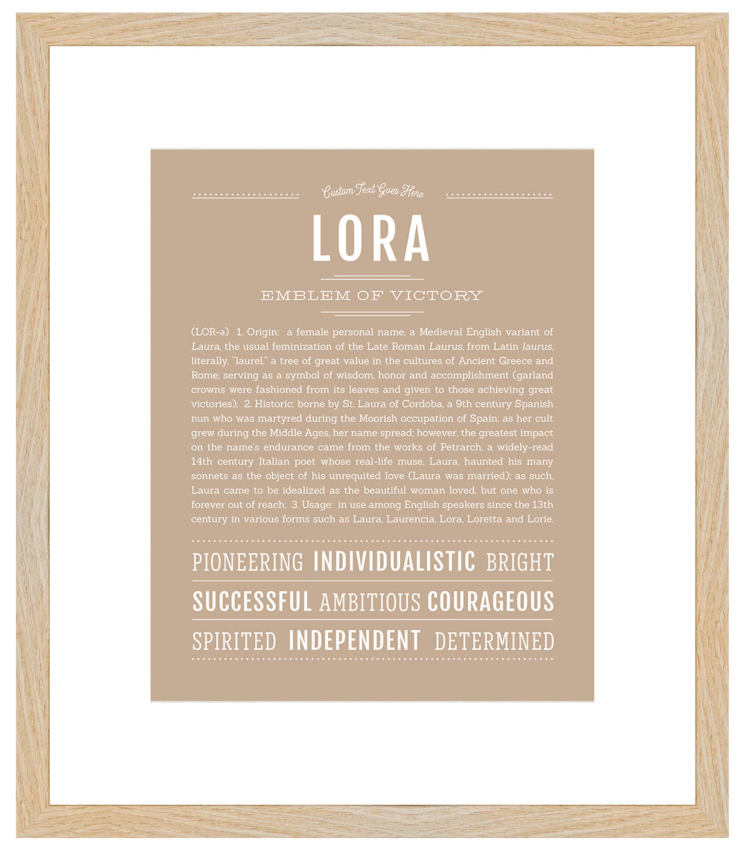 Lora | Name Art Print