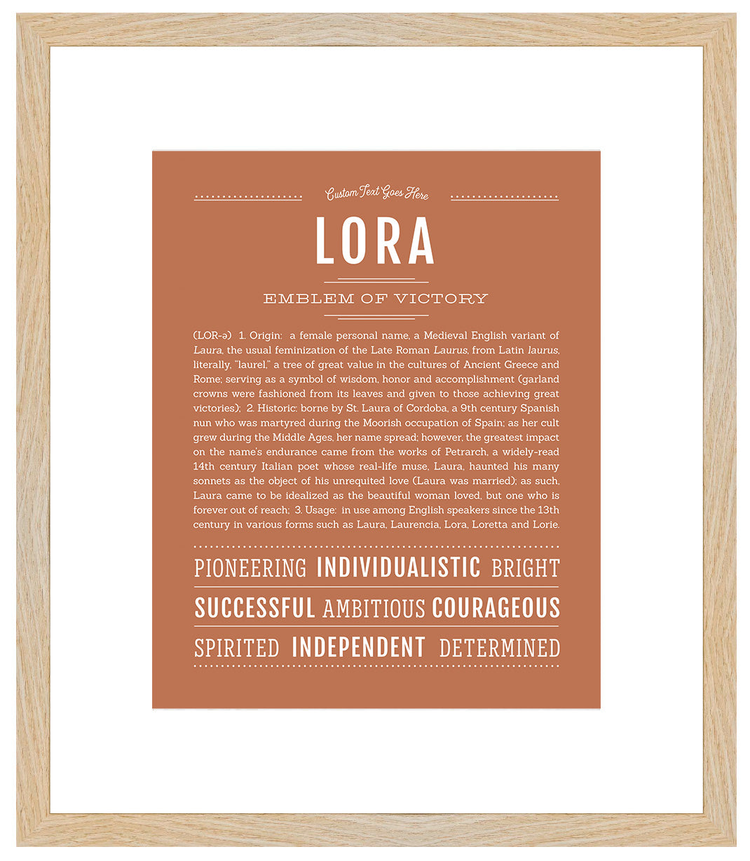 Lora | Name Art Print