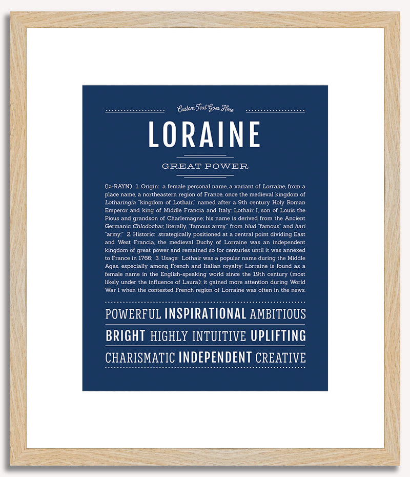 Loraine | Name Art Print