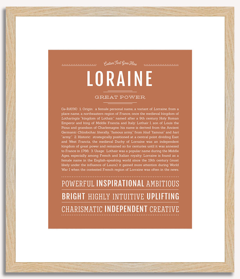 Loraine | Name Art Print