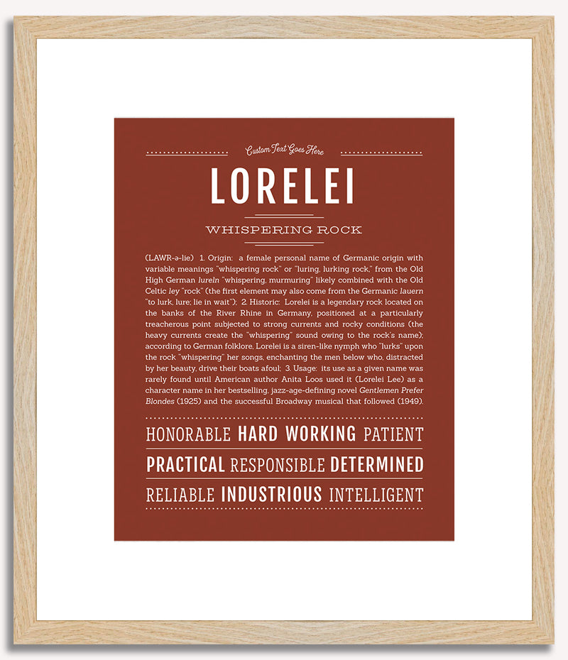 Lorelei | Name Art Print