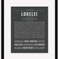 Lorelei | Name Art Print