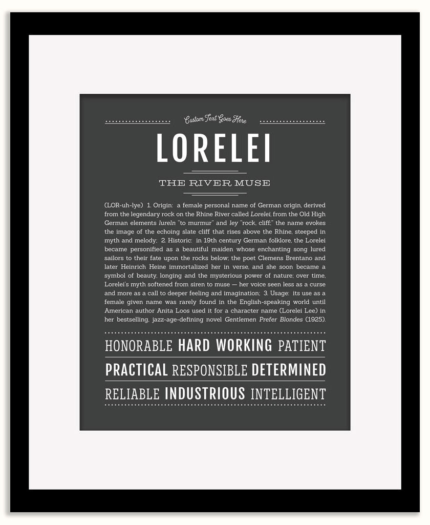Lorelei | Name Art Print