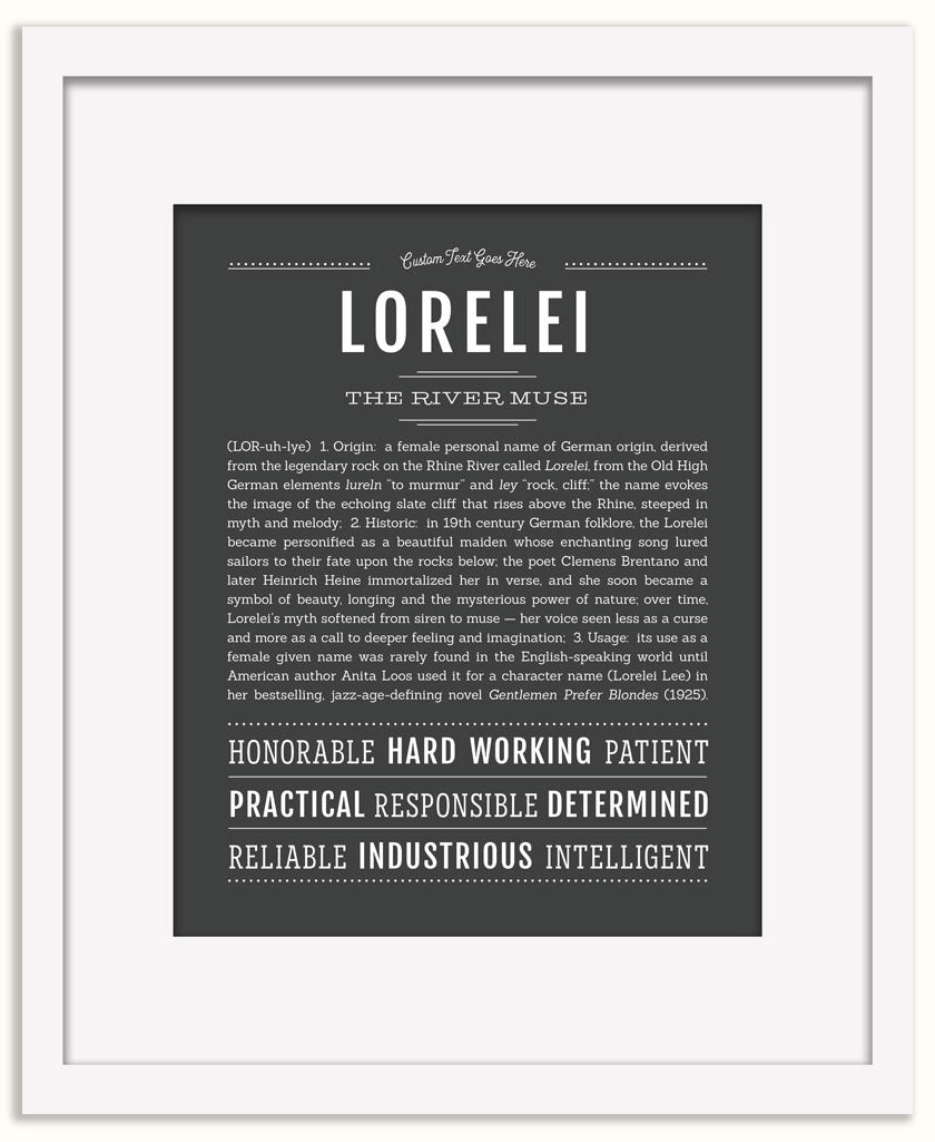 Lorelei | Name Art Print