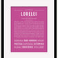 Lorelei | Name Art Print