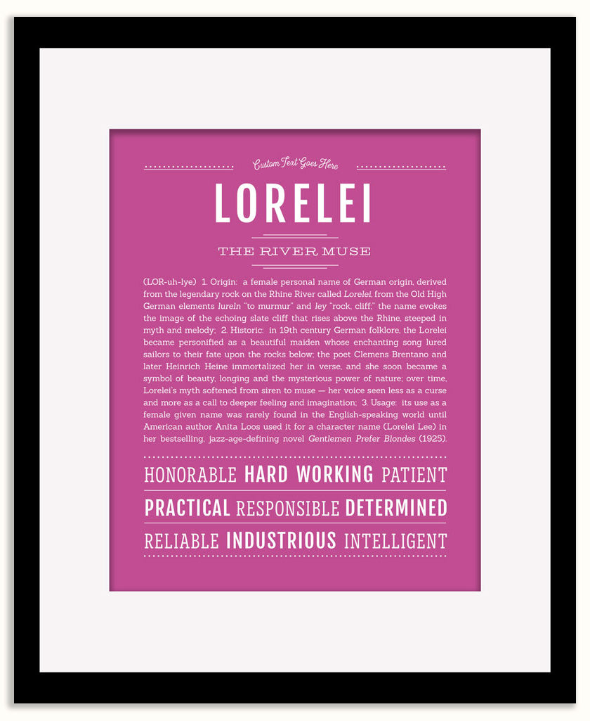 Lorelei | Name Art Print