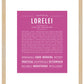 Lorelei | Name Art Print