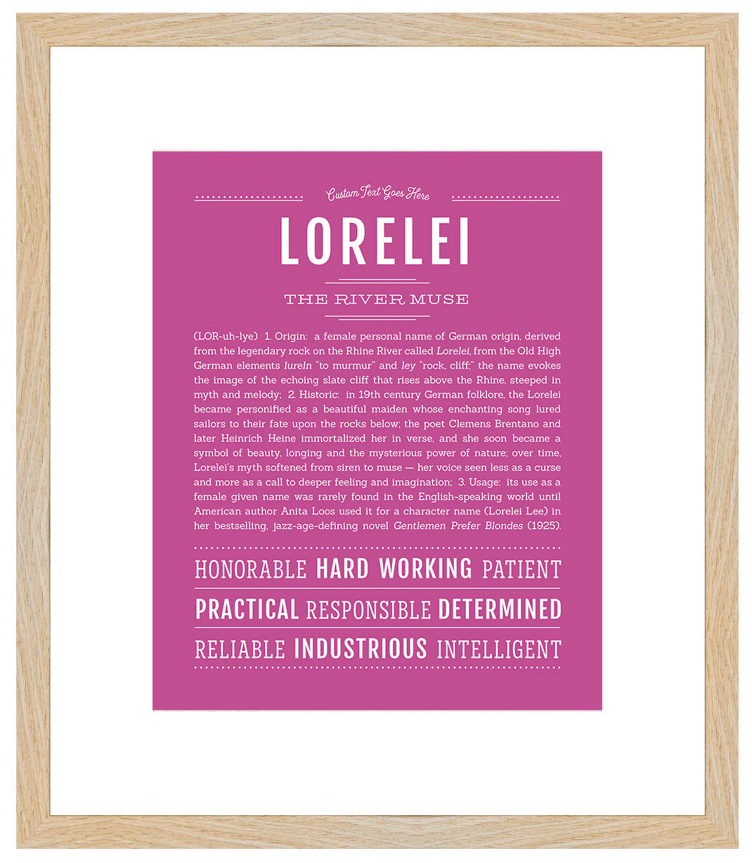 Lorelei | Name Art Print