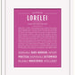 Lorelei | Name Art Print
