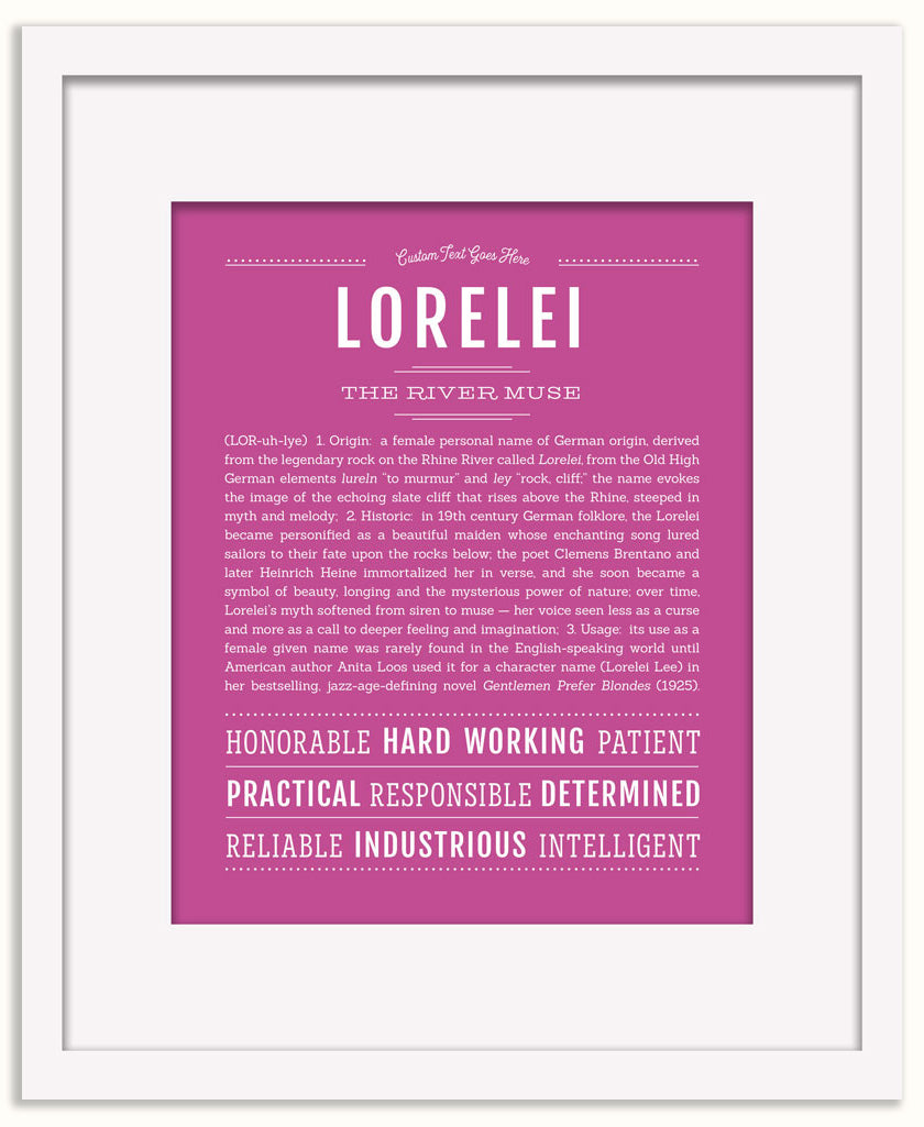 Lorelei | Name Art Print