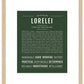 Lorelei | Name Art Print