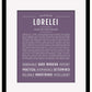 Lorelei | Name Art Print