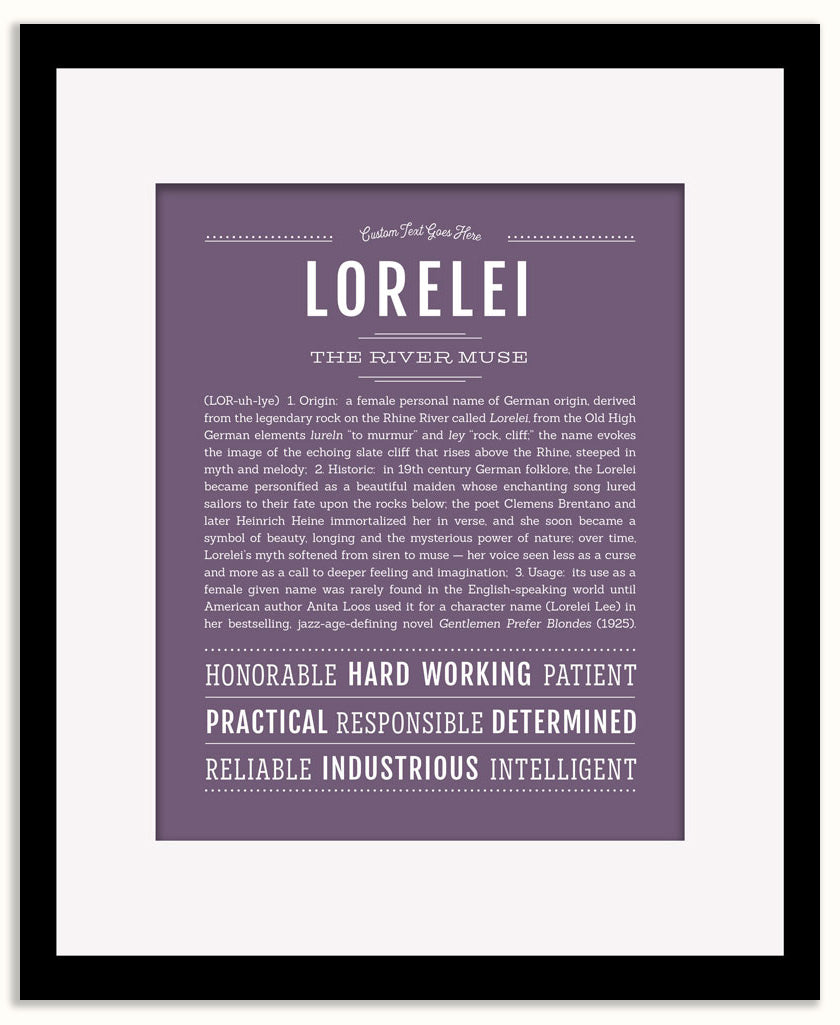 Lorelei | Name Art Print