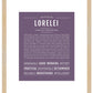 Lorelei | Name Art Print
