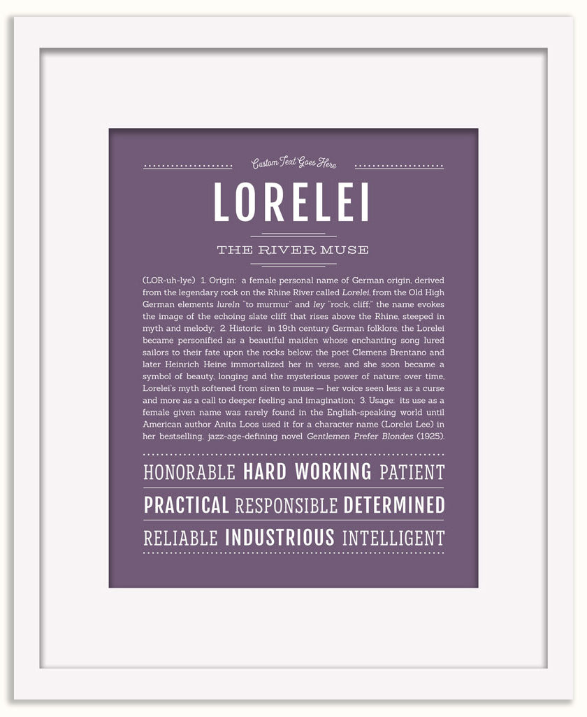 Lorelei | Name Art Print