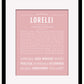 Lorelei | Name Art Print