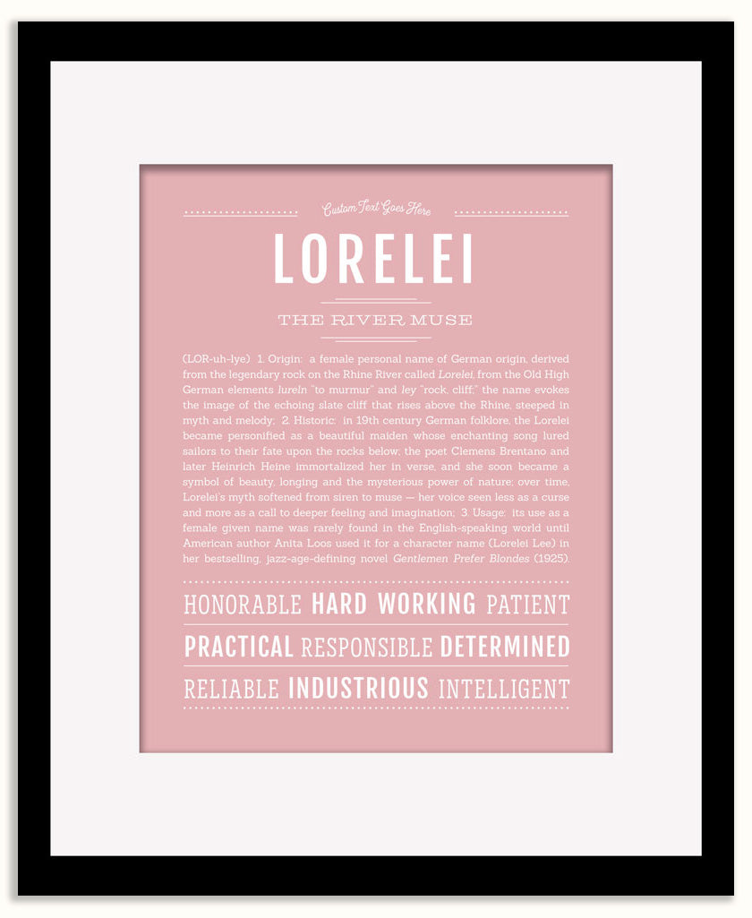 Lorelei | Name Art Print