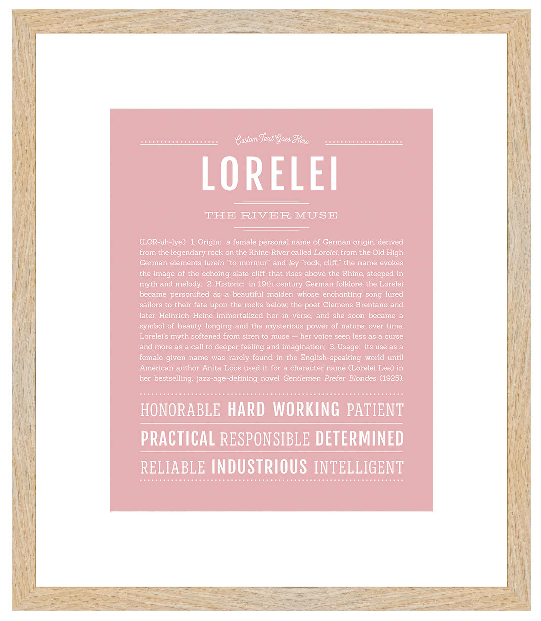 Lorelei | Name Art Print