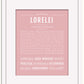 Lorelei | Name Art Print