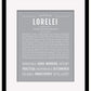 Lorelei | Name Art Print