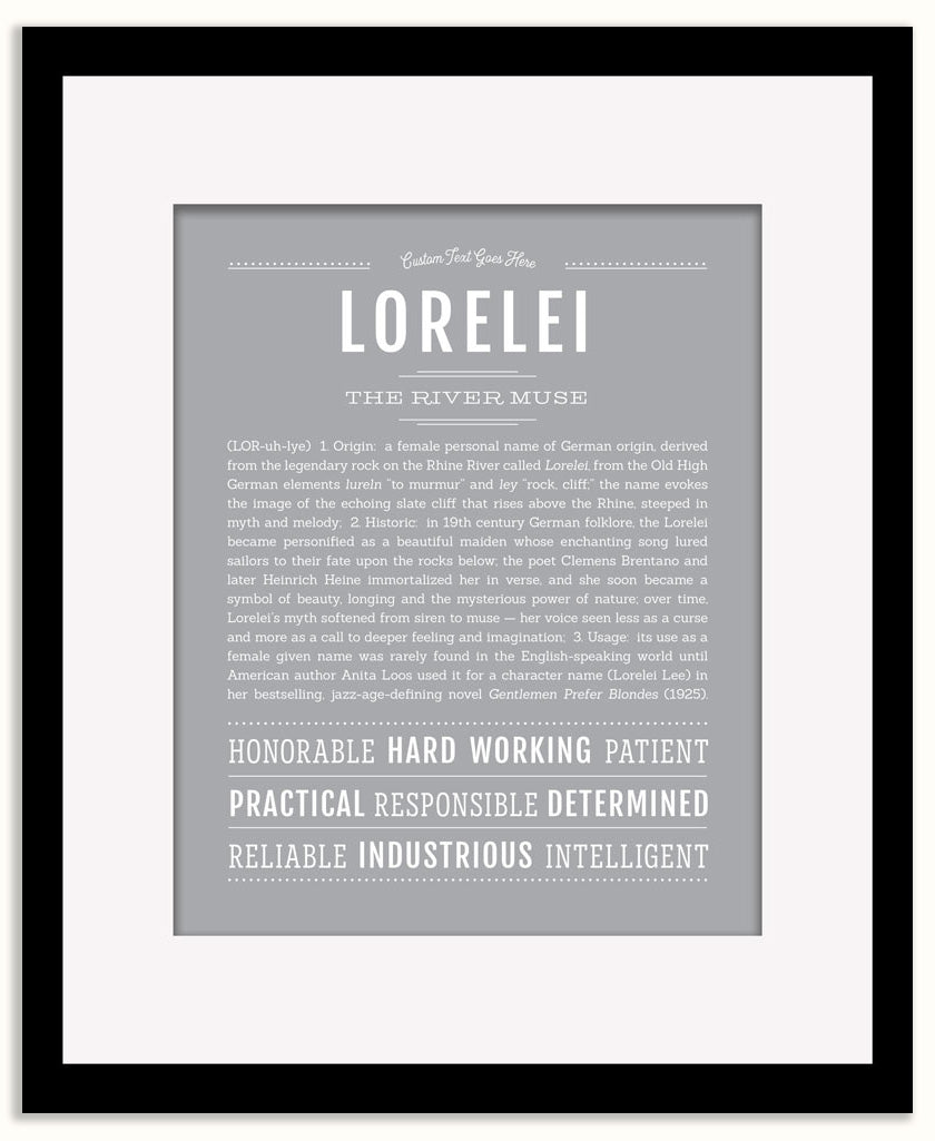 Lorelei | Name Art Print